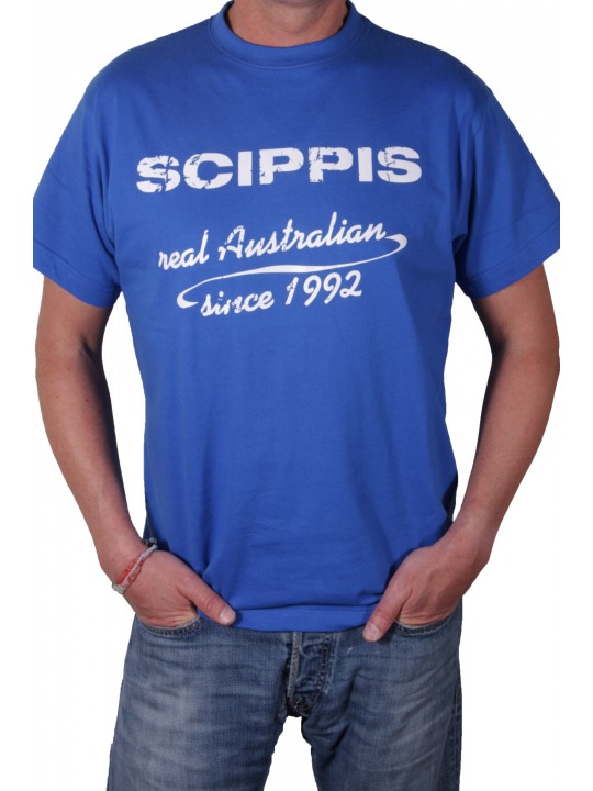 6 pc Scarf Slide, T-Shirt Buckle, Clip, Scarf Ring, Round Blue Denim 5062