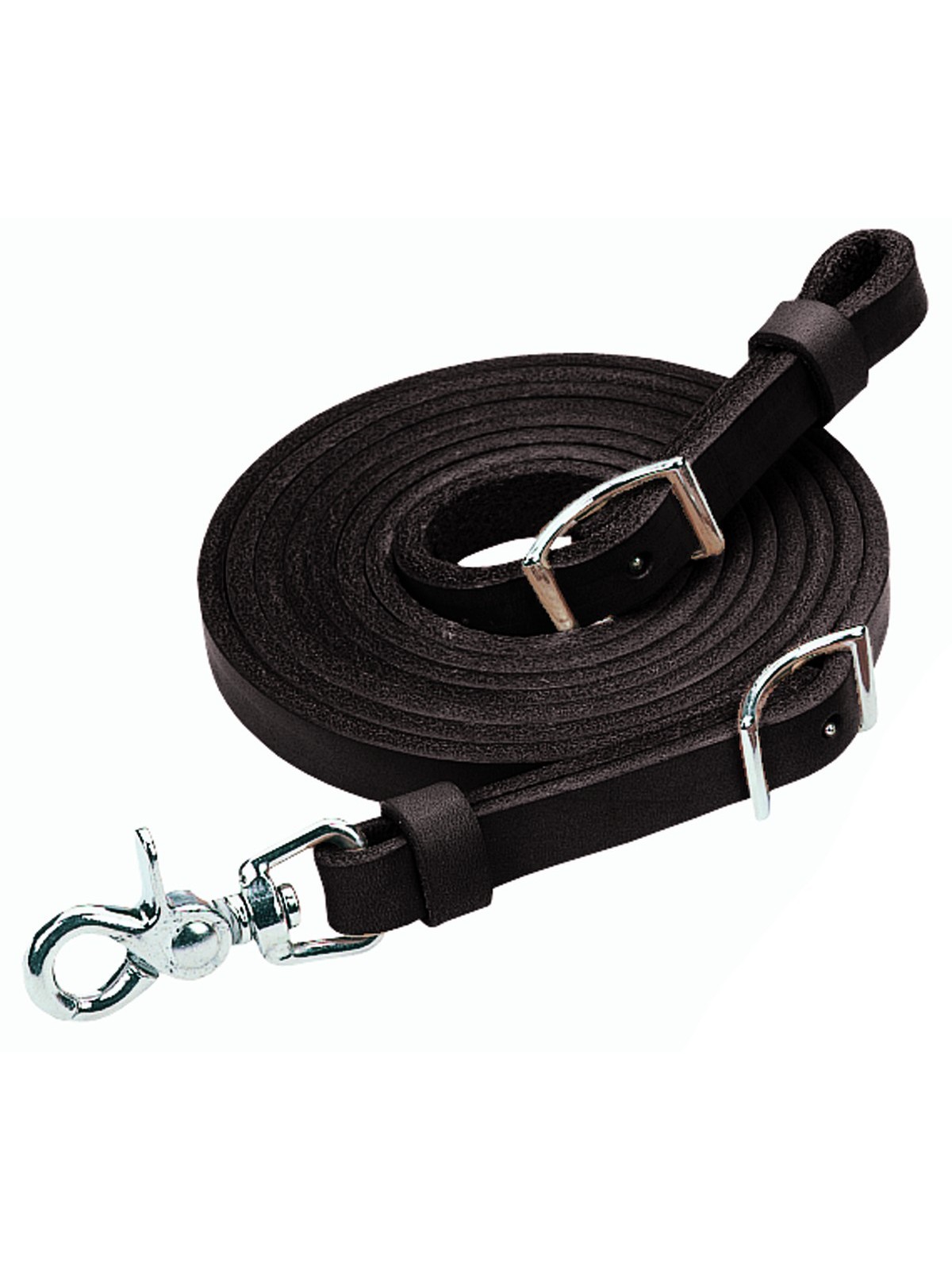 Weaver Leather Roper Reins Black 5/8 x 7   50-1738