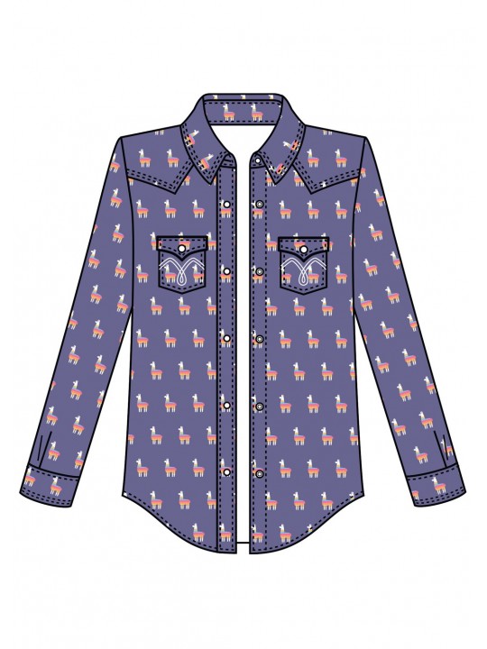 Llama Western Shirt