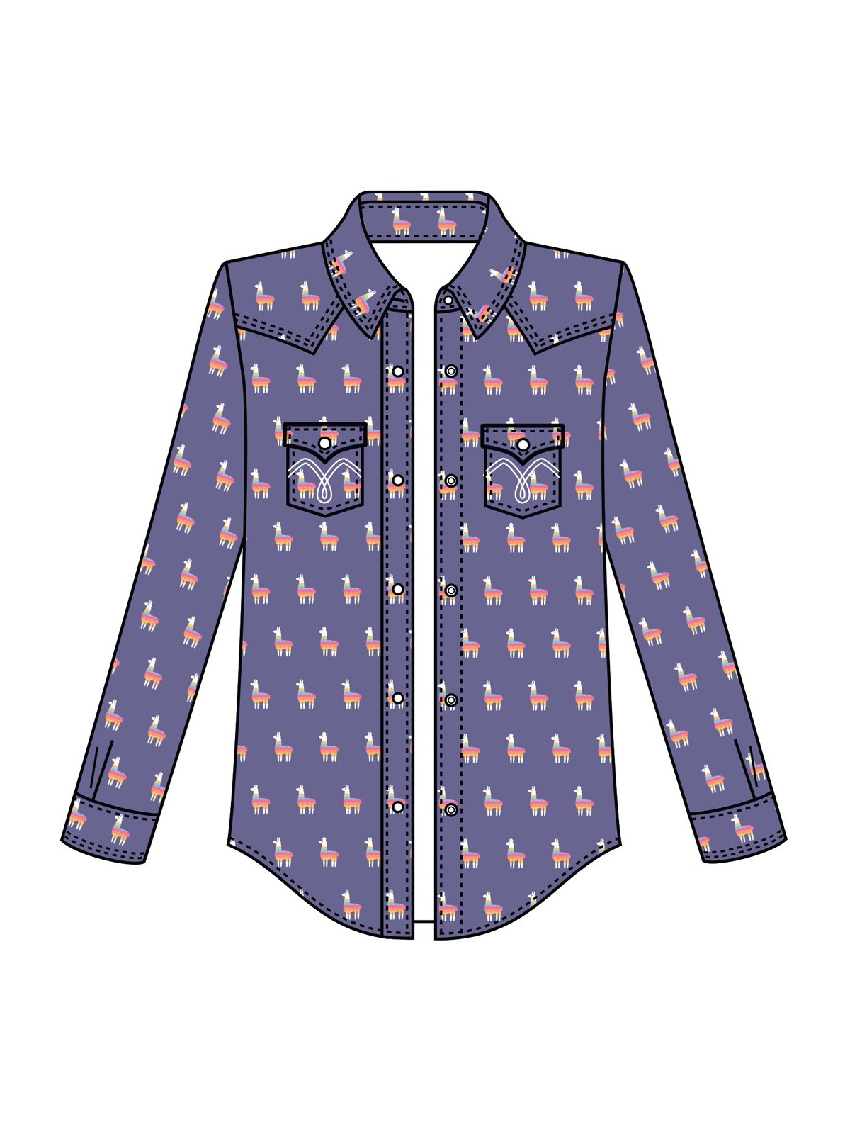 Llama Western Shirt