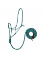 EcoLuxe™ Rope Halter with 10' Lead turquoise