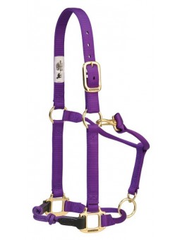 Original Adjustable Halter, 1 Yearling, Mustard - Weaver Equine